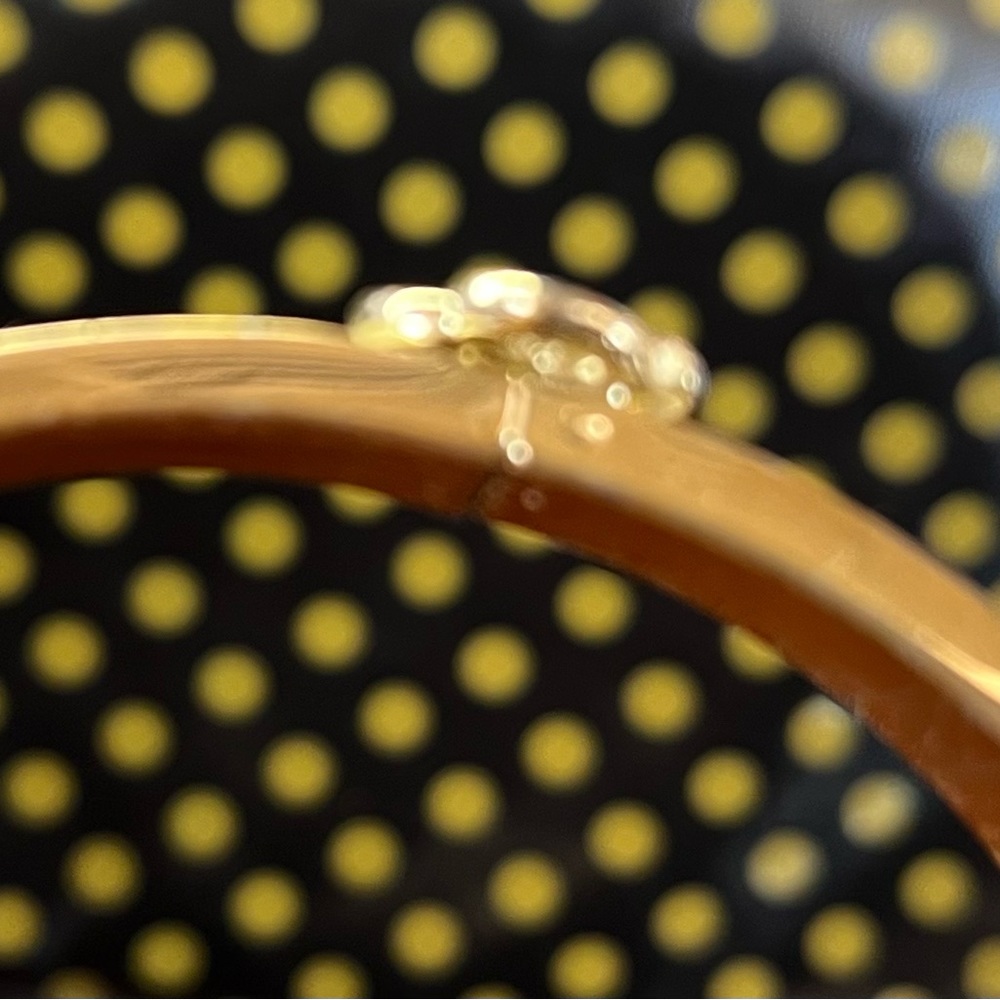 Stella & Dot Lindsay Ivory Enamel Bangle Bracelet - Picture 12 of 12